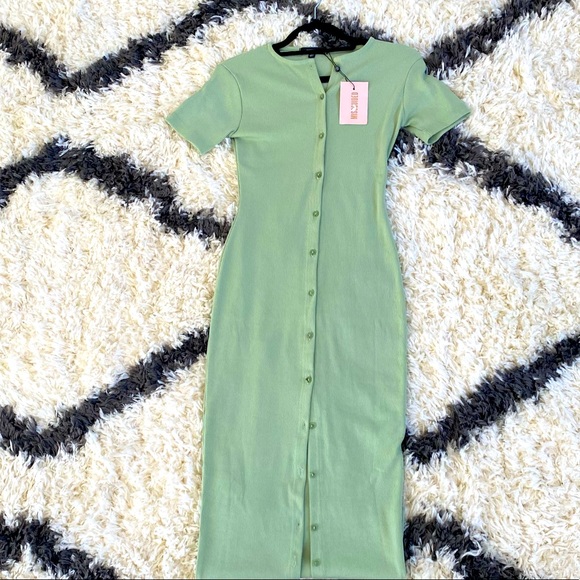 Missguided | Dresses | Missguided Mint Green Button Up Maxi Dress | Poshmark Missguided | Dresses | Missguided Mint Green Button Up Maxi Dress | Poshmark
